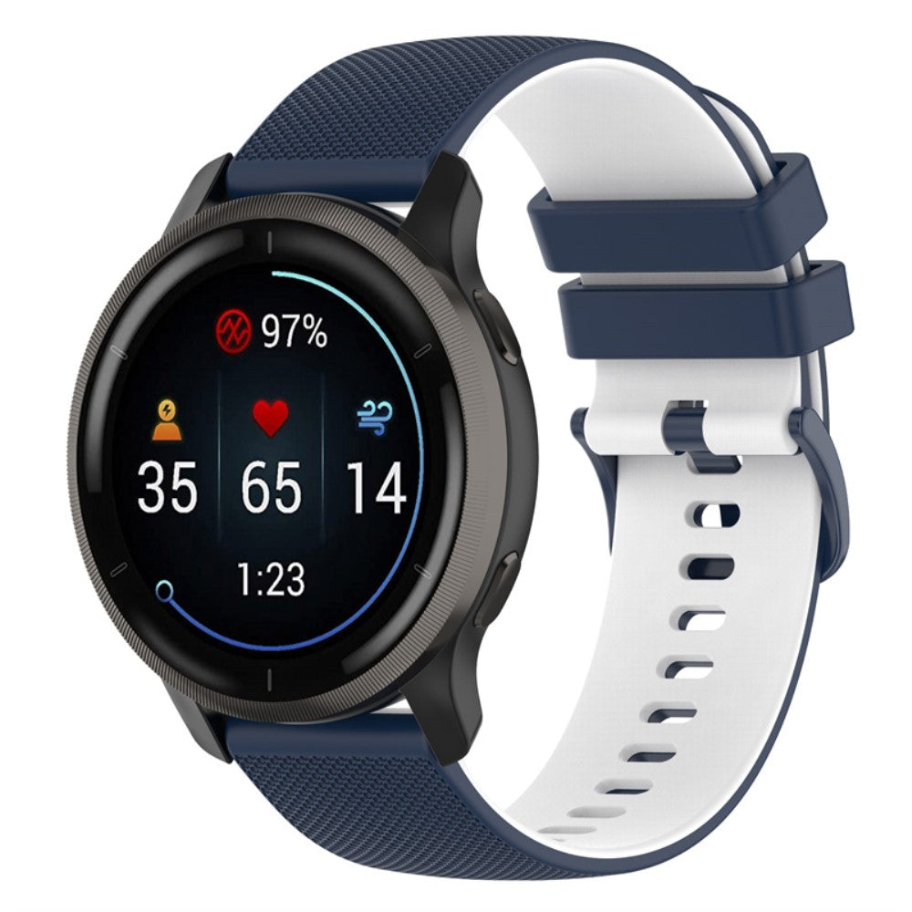 Mega fed Universal Garmin Silikone Urrem - Blå#serie_2