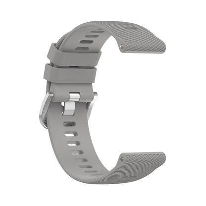 Meget slidstærk Universal Garmin Silikone Rem - Sølv#serie_2