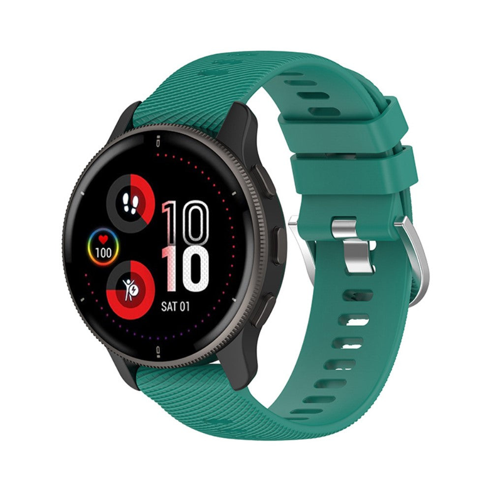 Meget slidstærk Universal Garmin Silikone Rem - Grøn#serie_4