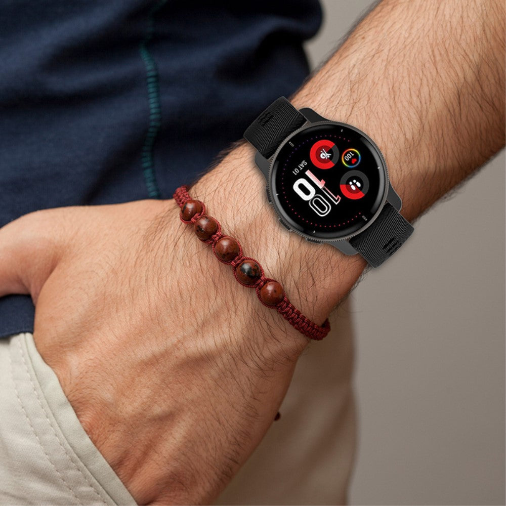 Meget slidstærk Universal Garmin Silikone Rem - Sølv#serie_5