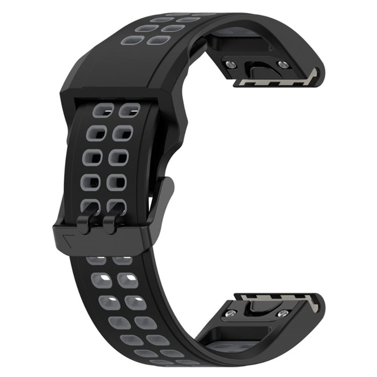 Slidstærk Universal Garmin Silikone Rem - Sort#serie_3