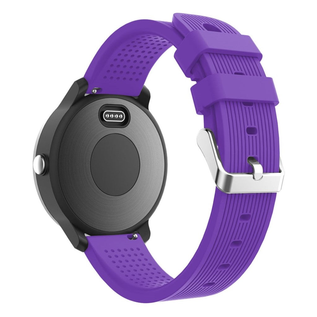 Rigtigt fed Garmin Vivoactive 3 Silikone Rem - Lilla#serie_12