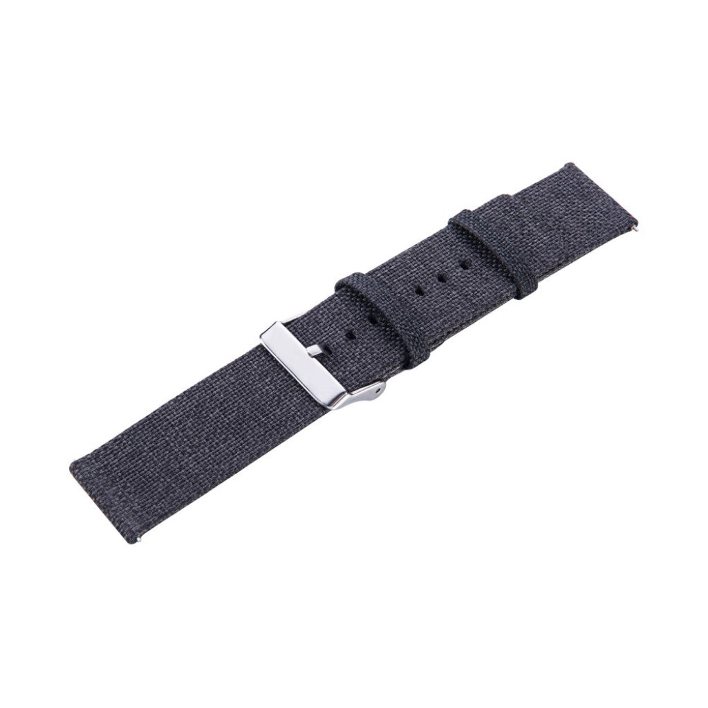 Super hårdfør Garmin Vivomove HR Nylon Rem - Sort#serie_1