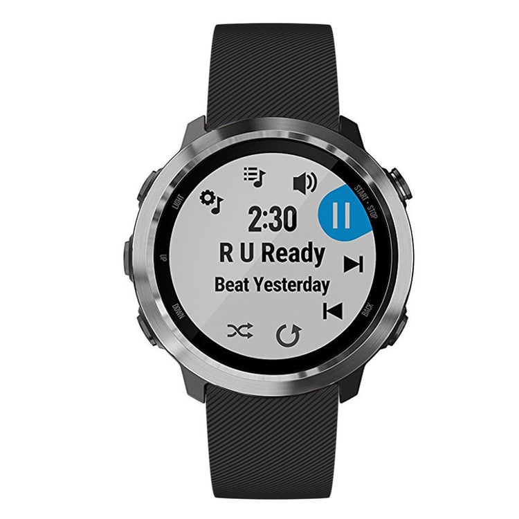 Helt vildt rart Garmin Forerunner 645 Silikone Rem - Sort#serie_1