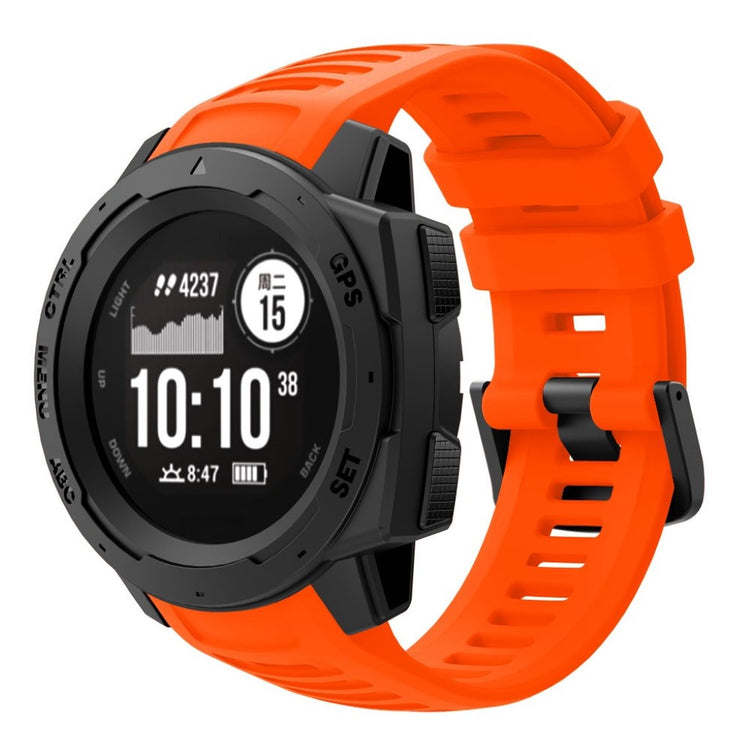 Skøn Garmin Instinct Silikone Rem - Rød#serie_3