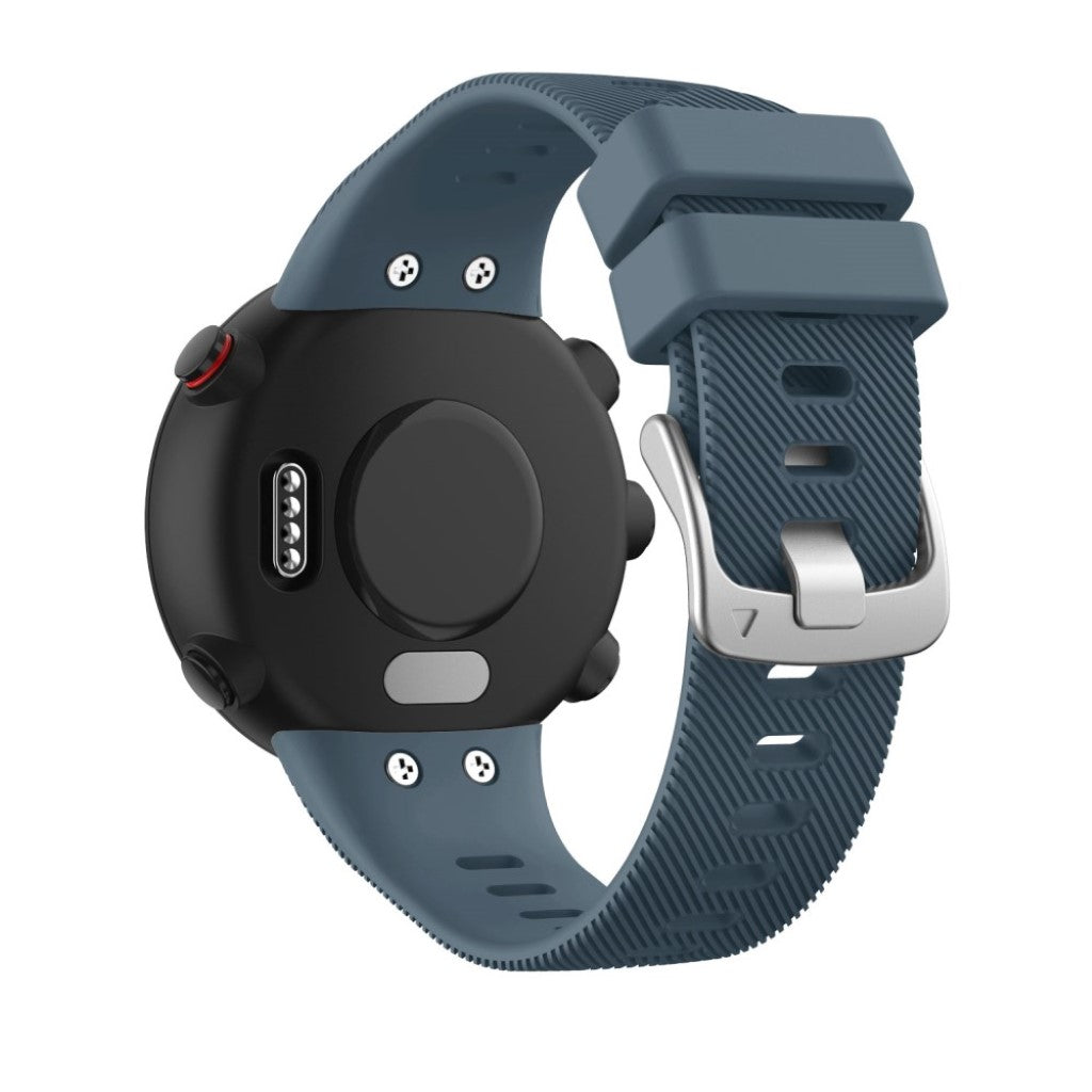 Helt vildt godt Garmin Forerunner 45S Silikone Rem - Sølv#serie_14