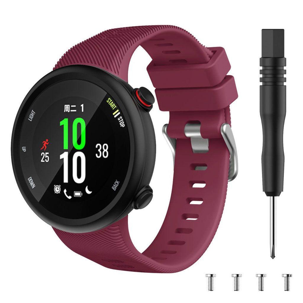 Helt vildt godt Garmin Forerunner 45S Silikone Rem - Rød#serie_5