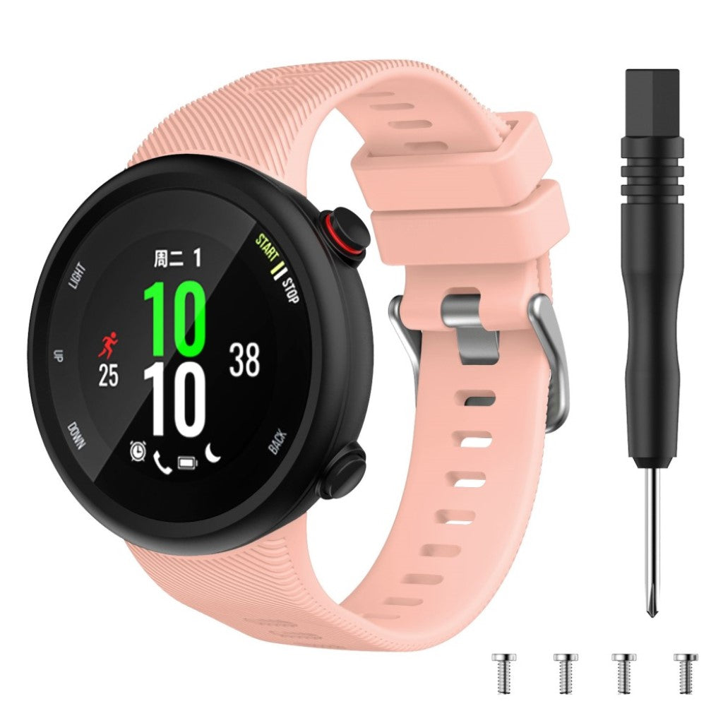 Helt vildt godt Garmin Forerunner 45S Silikone Rem - Pink#serie_6