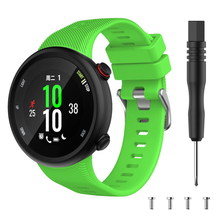 Helt vildt godt Garmin Forerunner 45S Silikone Rem - Grøn#serie_8