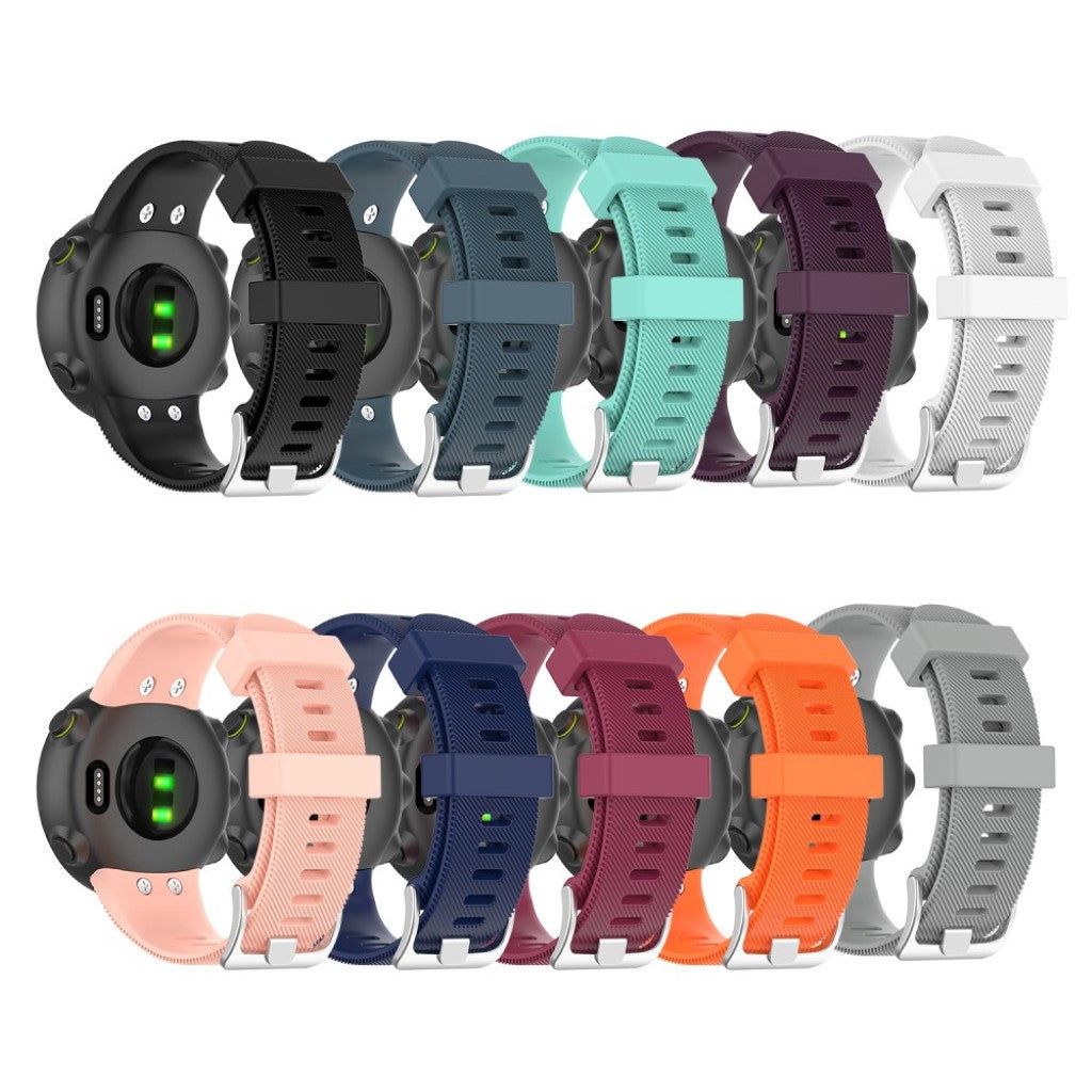 Super fint Garmin Forerunner 45 Silikone Rem - Sort#serie_1