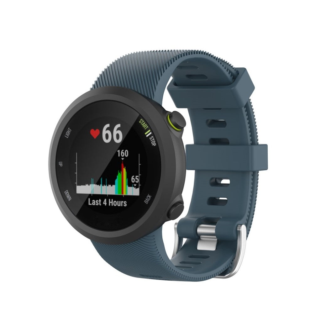 Super fint Garmin Forerunner 45 Silikone Rem - Blå#serie_8