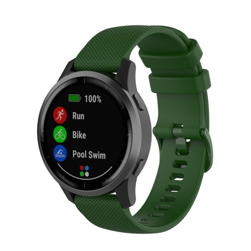 Mega nydelig Garmin Vivoactive 4 Silikone Rem - Grøn#serie_9