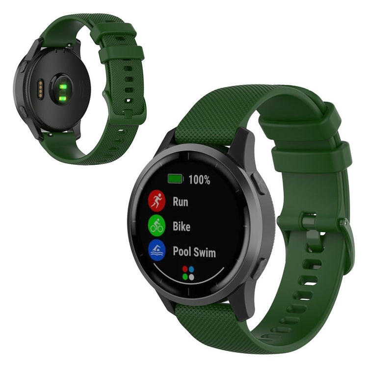 Mega nydelig Garmin Vivoactive 4 Silikone Rem - Grøn#serie_9