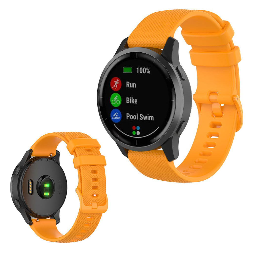 Kønt Garmin Vivoactive 4 Silikone Rem - Orange#serie_7