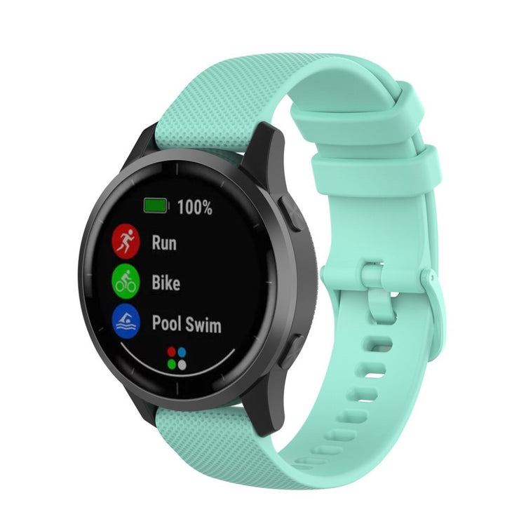 Kønt Garmin Vivoactive 4 Silikone Rem - Grøn#serie_9