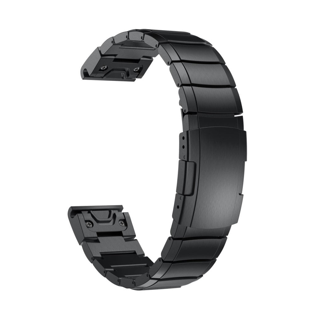 Mega flot Garmin Fenix 6X Metal Rem - Sort#serie_1