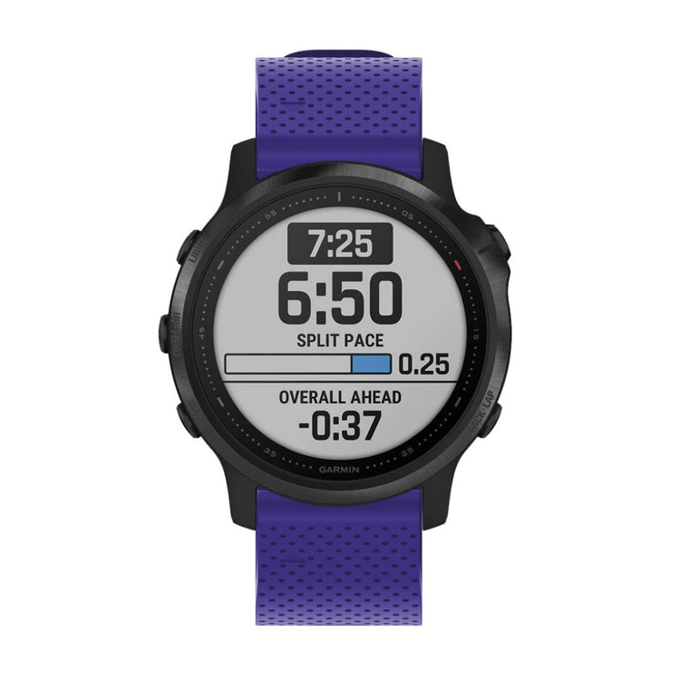 Helt vildt nydelig Garmin Fenix 6S Silikone Rem - Lilla#serie_12