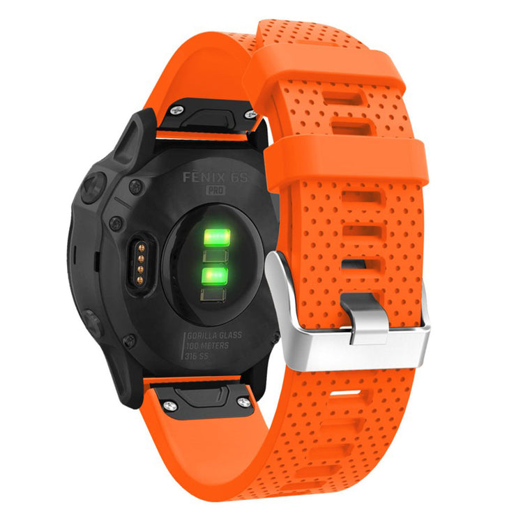 Helt vildt nydelig Garmin Fenix 6S Silikone Rem - Orange#serie_5