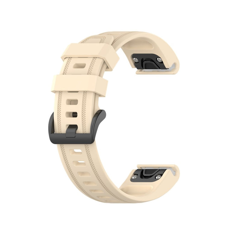 Rigtigt sejt Garmin Fenix 6S Silikone Rem - Beige#serie_10