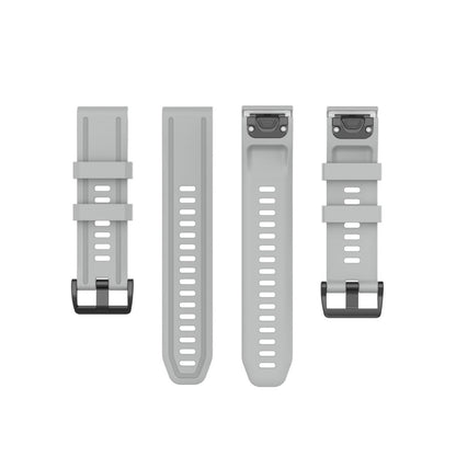 Rigtigt sejt Garmin Fenix 6S Silikone Rem - Sølv#serie_5
