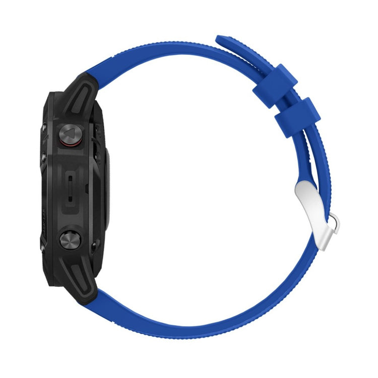 Meget fed Garmin Fenix 6 Silikone Rem - Blå#serie_10