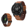 Niewiarygodnie Mocny Garmin Fenix 6 Skóra Naturalna Pasek