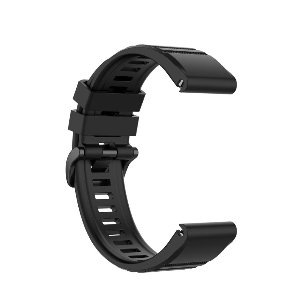 Mega kønt Garmin Fenix 6 Silikone Rem - Sort#serie_1