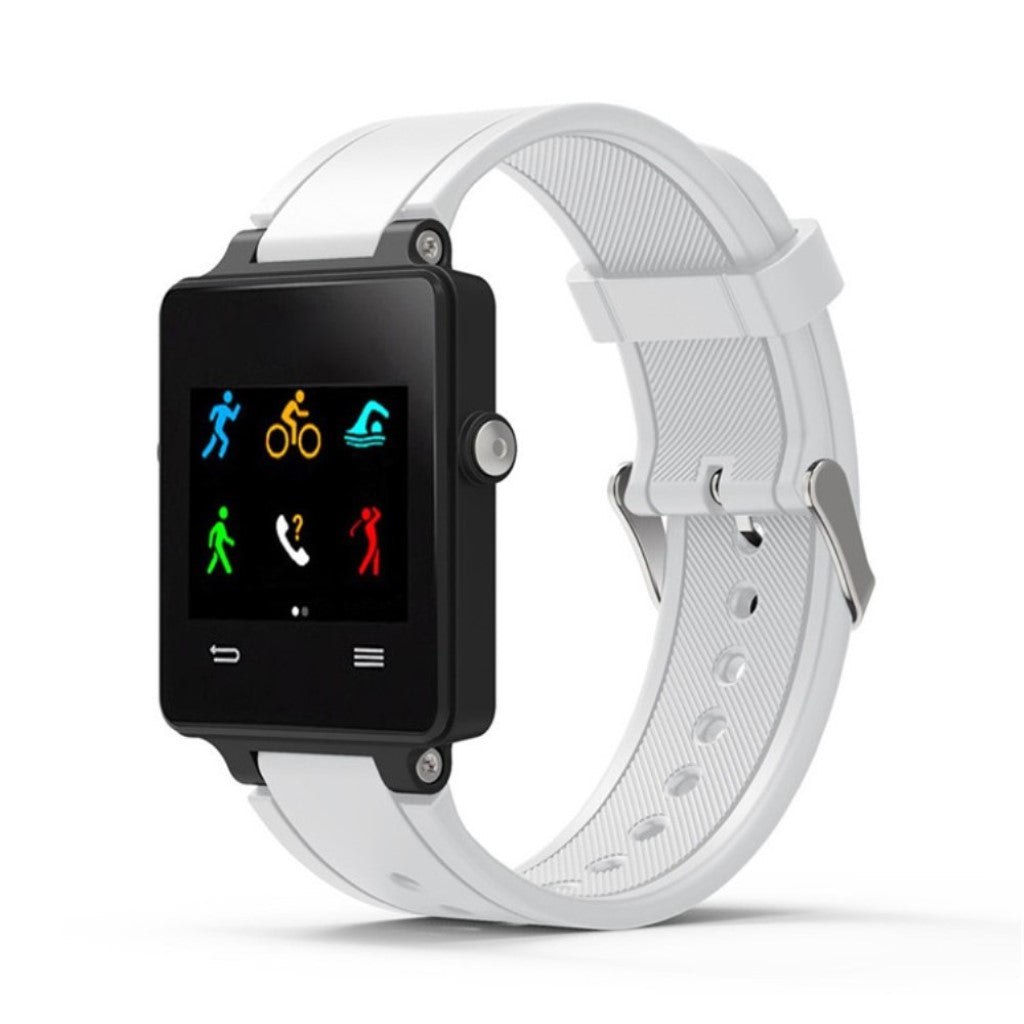 Vildt fed Garmin Vivoactive Acetate Silikone Rem - Hvid#serie_2