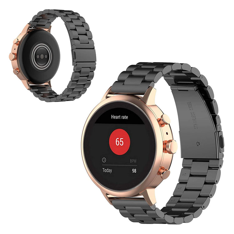 Rigtigt cool Garmin Vivoactive 4S Metal Rem - Sort#serie_1