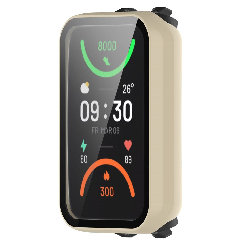 Vildt Godt Oppo Band 2 Cover med Skærmbeskytter i Plastik og Hærdet Glas - Hvid#serie_6