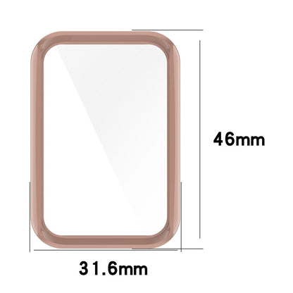 Vildt Godt Oppo Band 2 Cover med Skærmbeskytter i Plastik og Hærdet Glas - Hvid#serie_6
