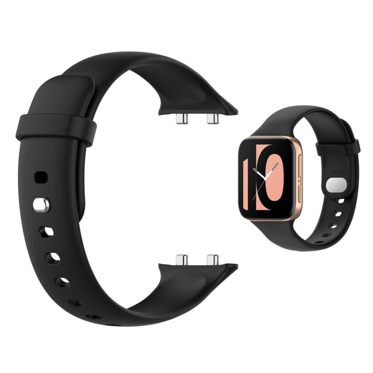 Meget fed Oppo Watch (41mm) Silikone Rem - Sort#serie_1