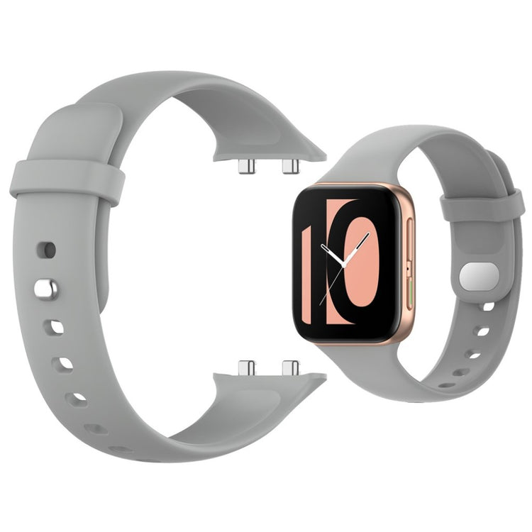 Meget fed Oppo Watch (41mm) Silikone Rem - Sølv#serie_4