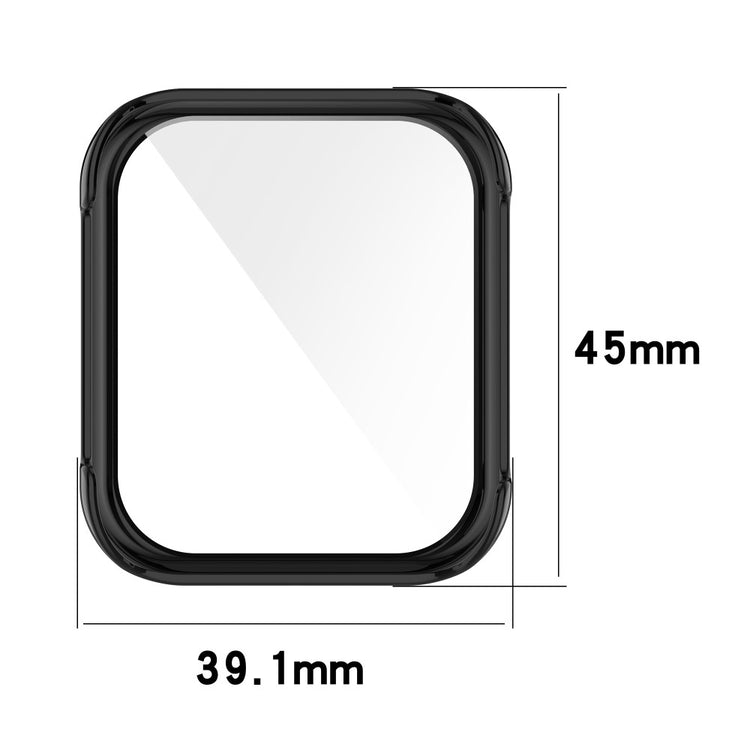 Fed Oppo Watch 2 (42mm) Cover med Skærmbeskytter i Plastik og Hærdet Glas - Blå#serie_2