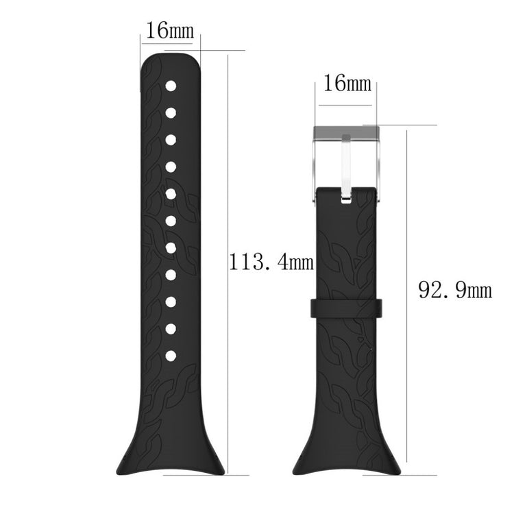 Vildt flot Suunto M1 M2 M4 M5 Silikone Rem - Sort#serie_7