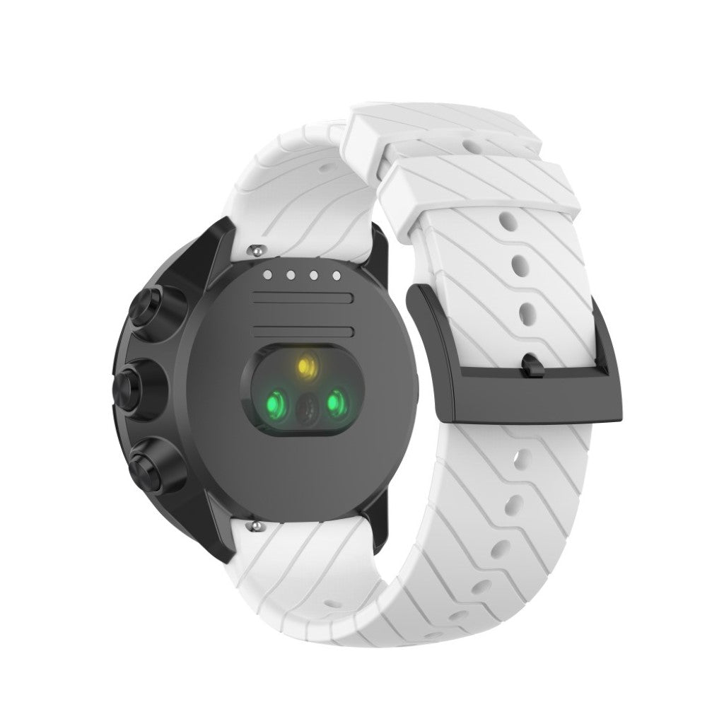 Super pænt Suunto 9 Silikone Rem - Hvid#serie_2