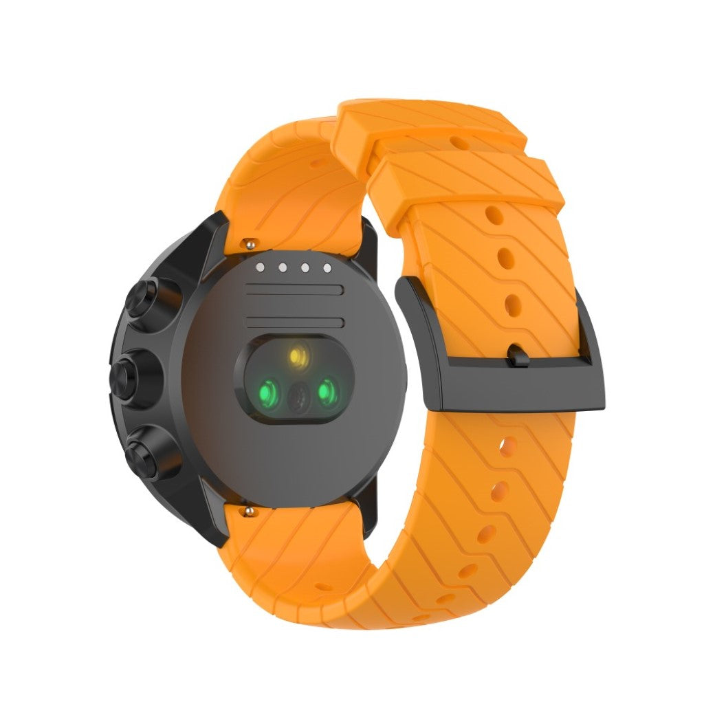 Super pænt Suunto 9 Silikone Rem - Gul#serie_5