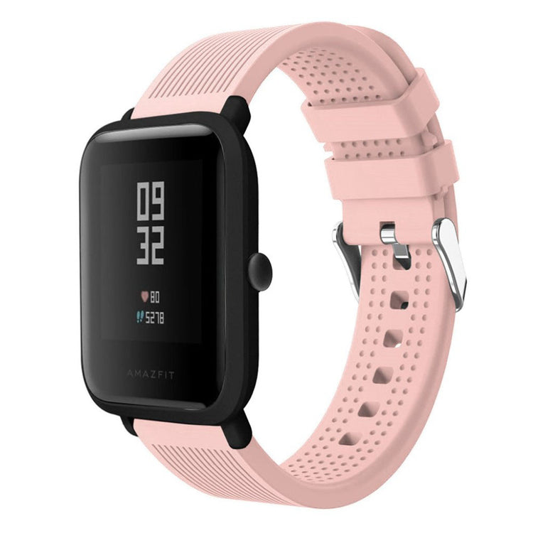 Rigtigt hårdfør Amazfit 1 Silikone Rem - Pink#serie_7