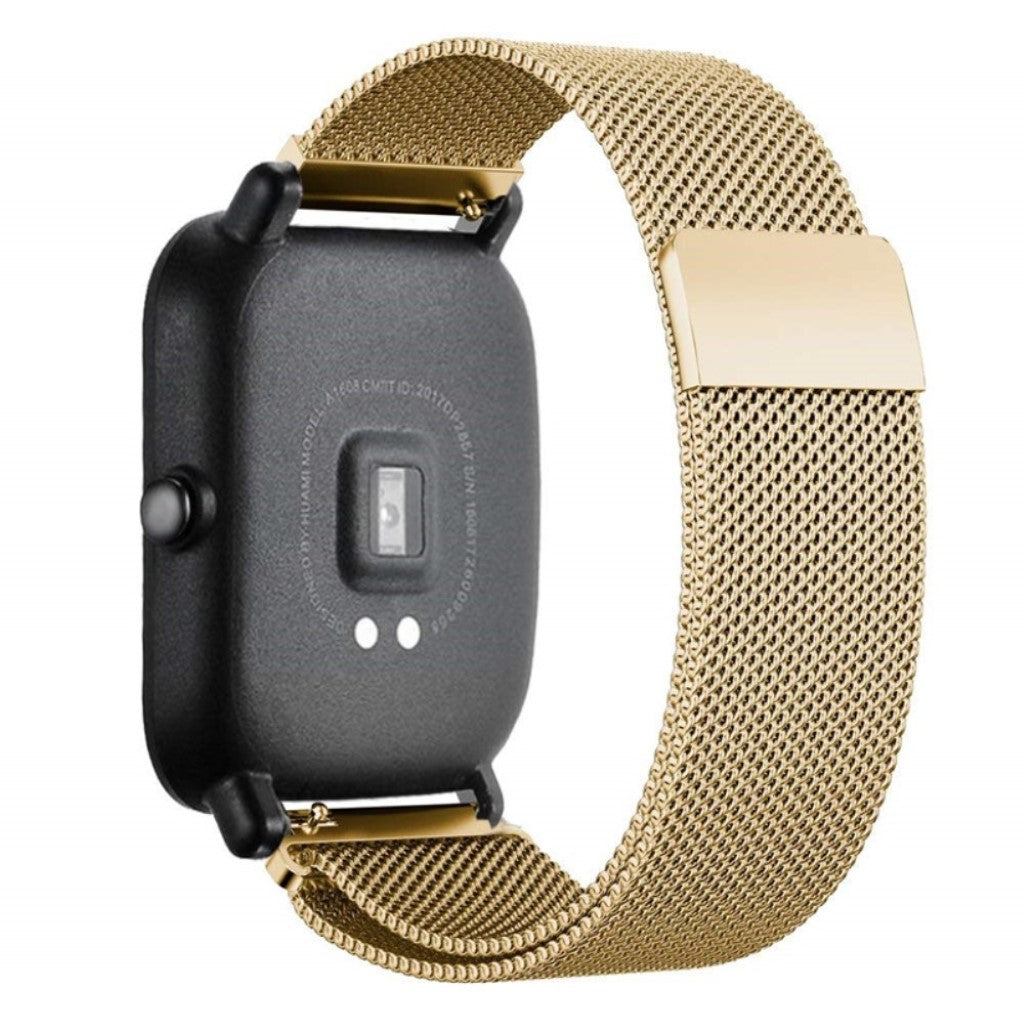 Slidstærk Amazfit Bip Metal Rem - Guld#serie_2