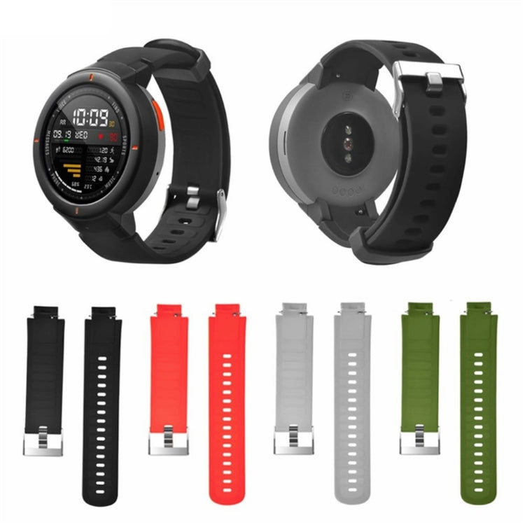 Helt vildt skøn Amazfit Verge 3 Silikone Rem - Sort#serie_1