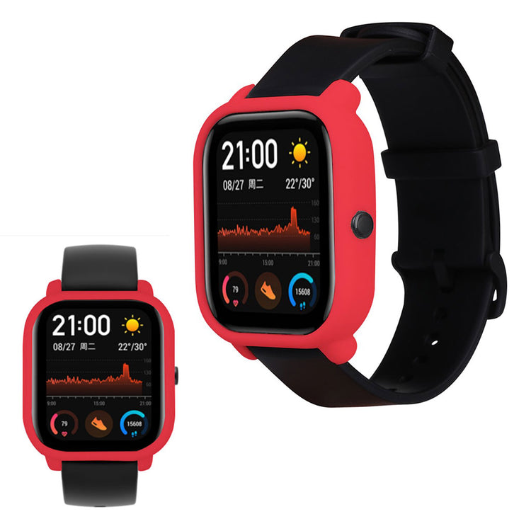 Amazfit GTS  Silikone Bumper  - Rød#serie_6