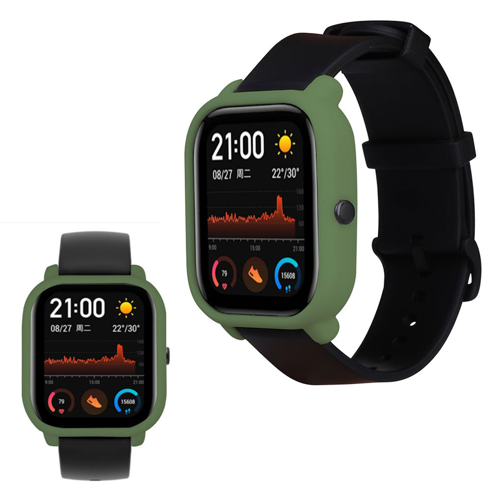 Amazfit GTS  Silikone Bumper  - Grøn#serie_8