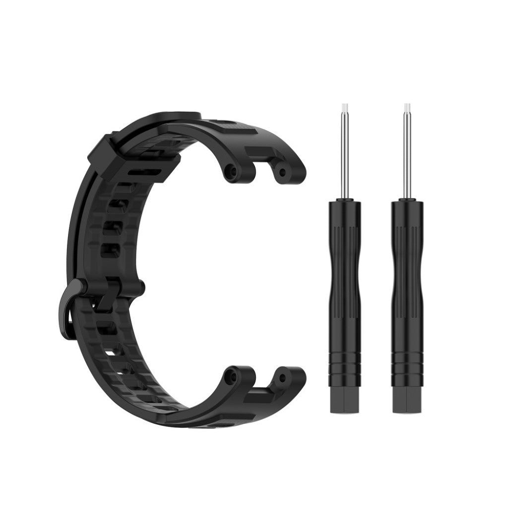 Meget komfortabel Amazfit T-Rex Silikone Rem - Sort#serie_1