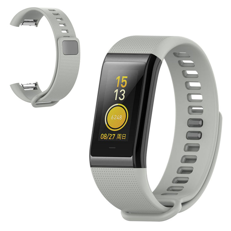 Mega holdbart Amazfit Cor Silikone Rem - Sølv#serie_5