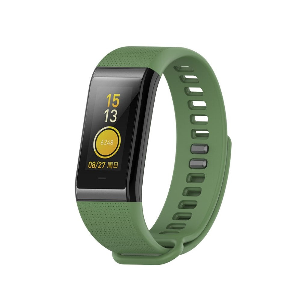 Mega holdbart Amazfit Cor Silikone Rem - Grøn#serie_6