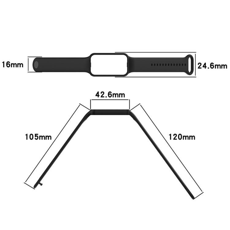 Vildt rart Amazfit Band 7 Plastik Rem - Blå#serie_10