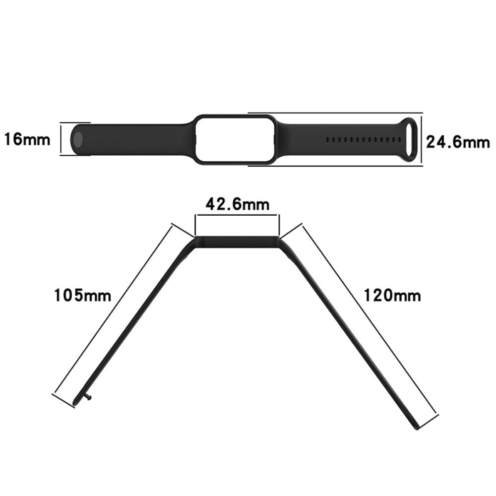 Vildt rart Amazfit Band 7 Plastik Rem - Grøn#serie_2