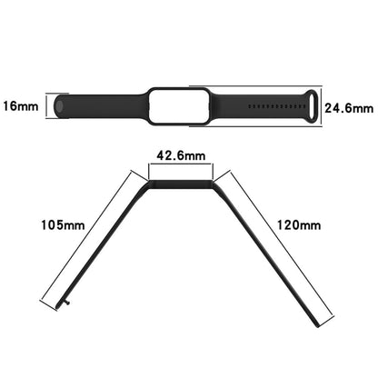 Vildt rart Amazfit Band 7 Plastik Rem - Rød#serie_8