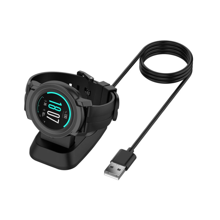 TicWatch E2 / Ticwatch S2 USB Ladestation - Sort#serie_1