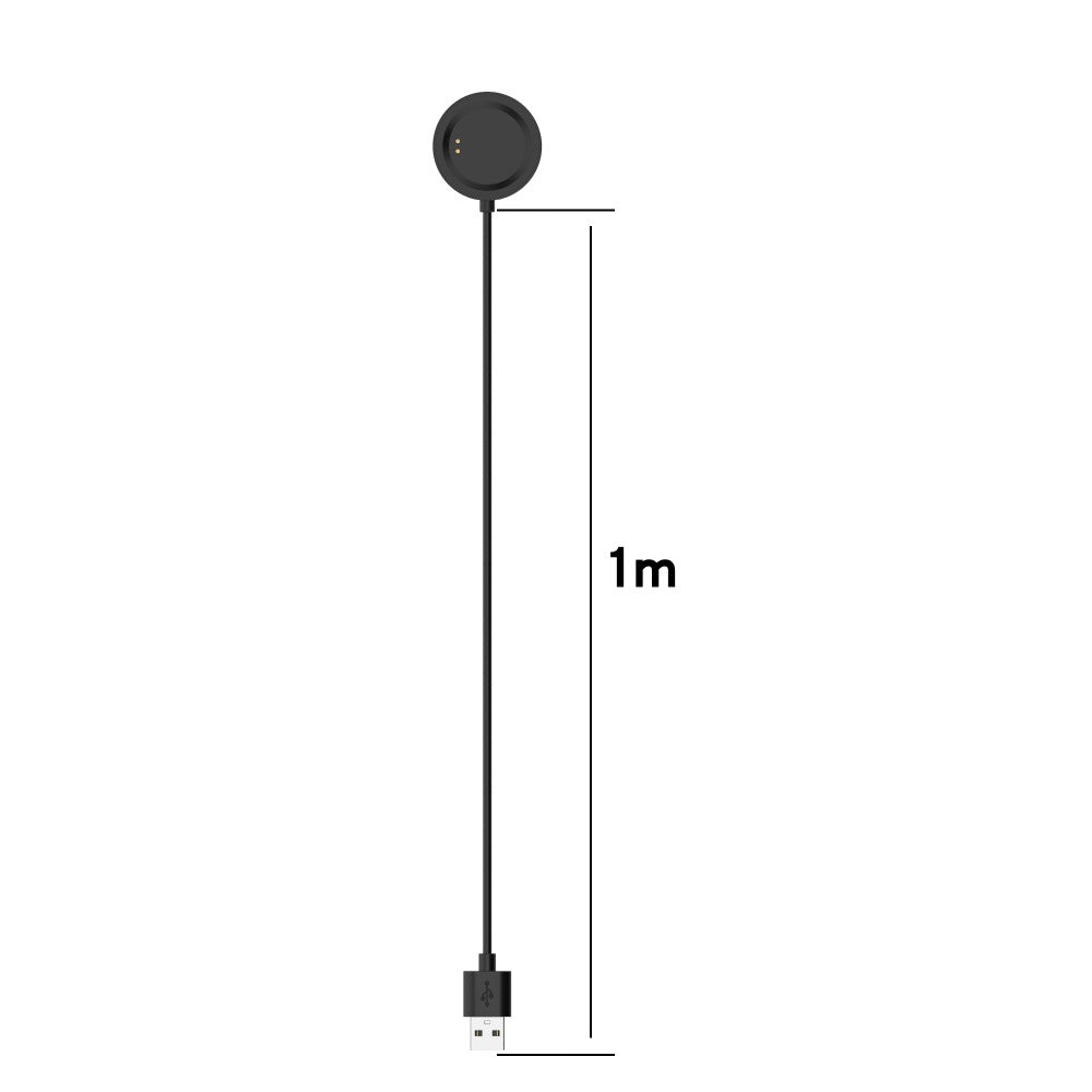 1m Plastik Realme T1  Magnetisk Ladestation - Sort#serie_1